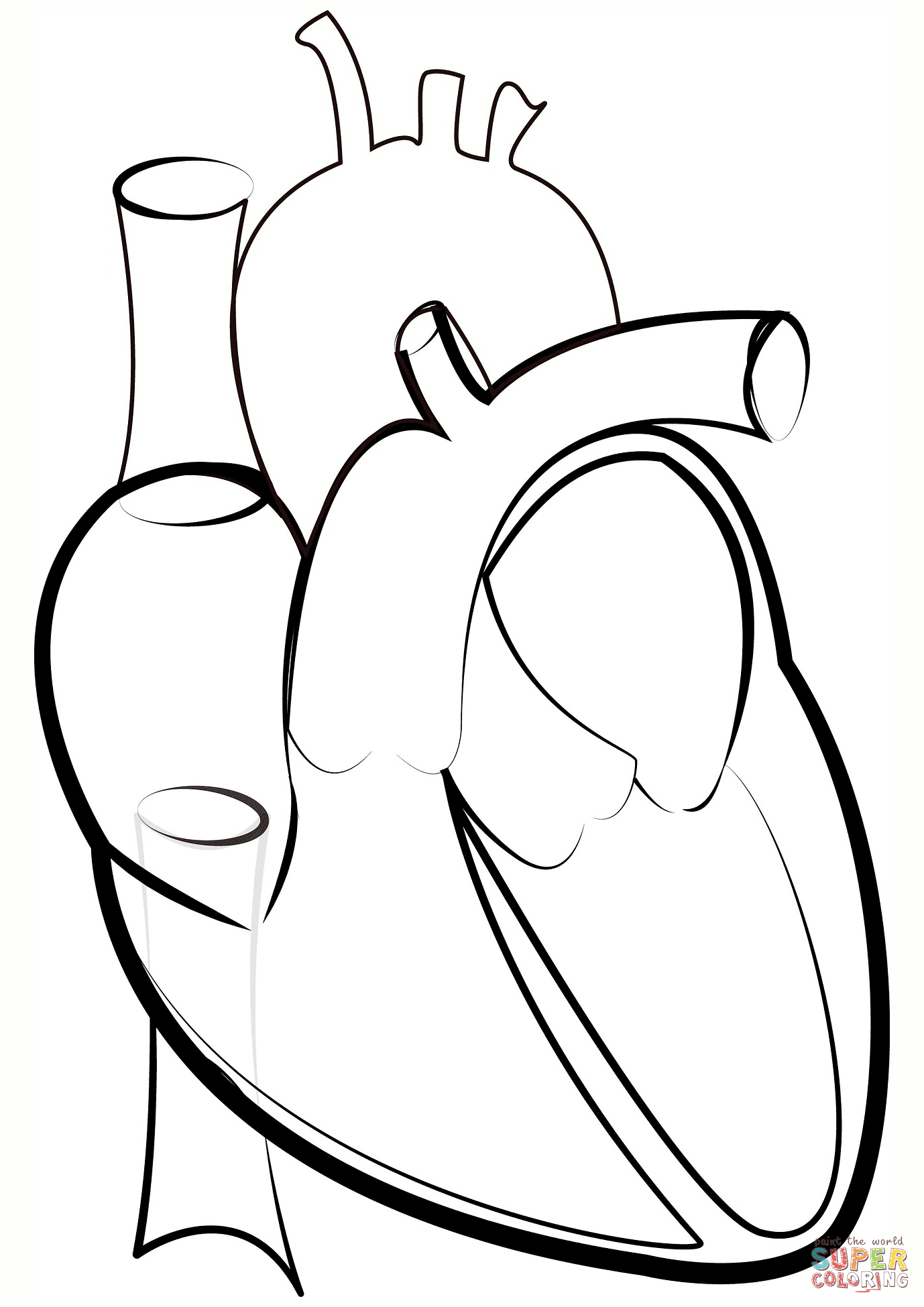 Heart outline coloring page free printable coloring pages