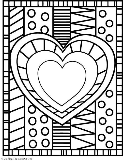 Corazãn heart coloring pag coloring pag valentin art