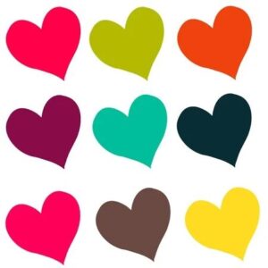 Corazones para imprimir