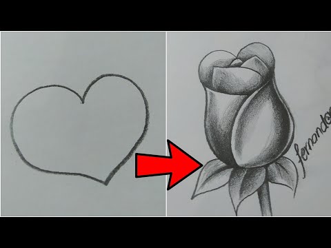 Coo dibujar una rosa ð a partir de un corazãn âï
