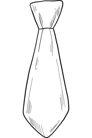 Tie coloring page free printable coloring pages
