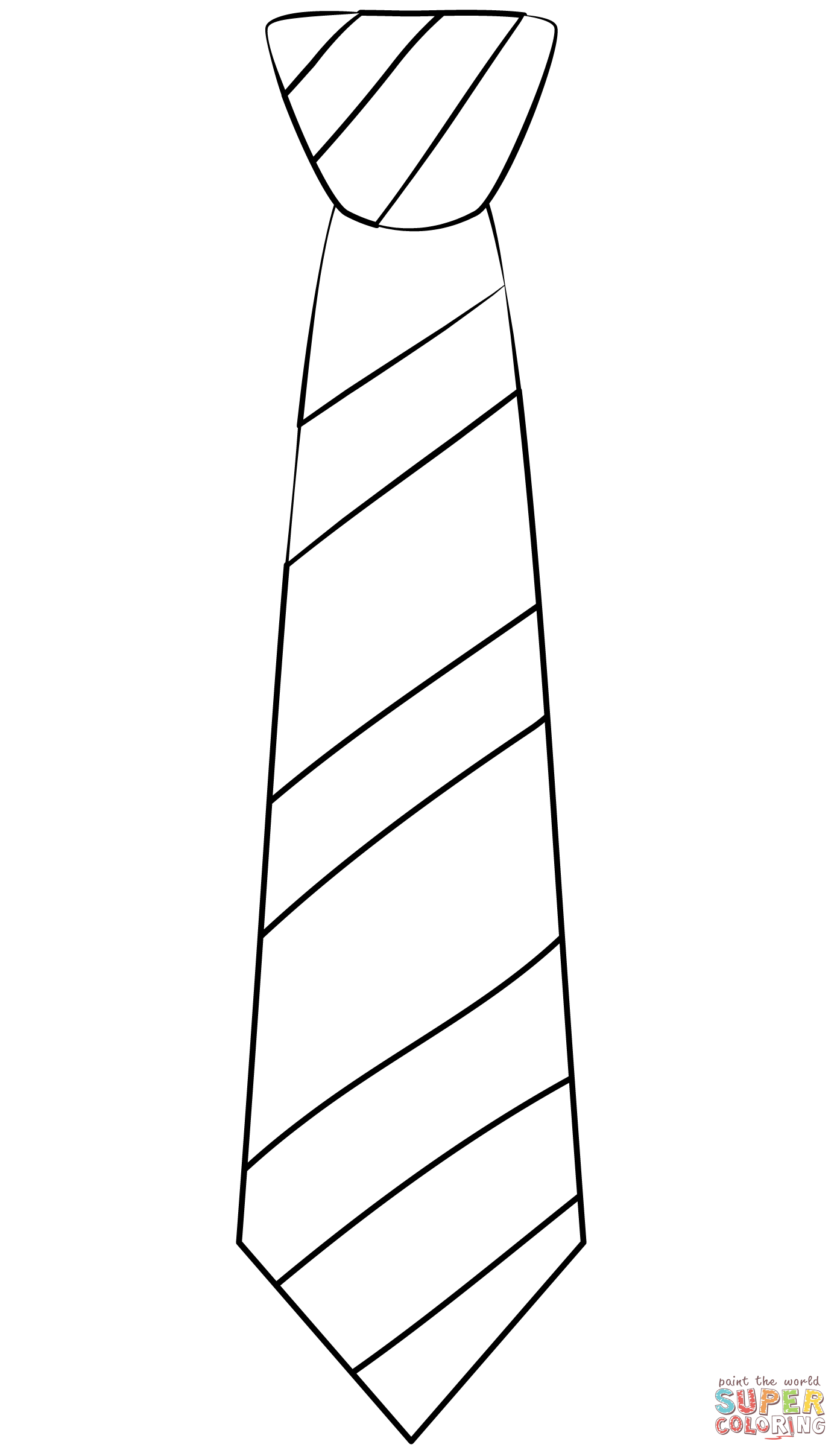 Tie coloring page free printable coloring pages
