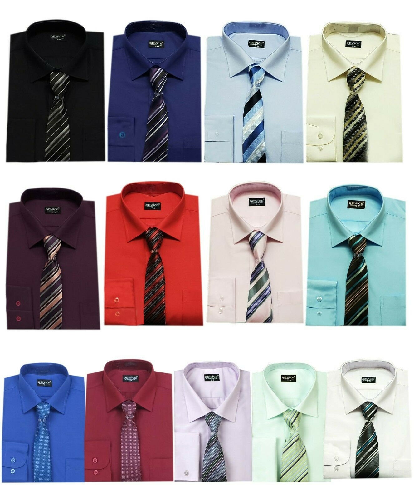 Baby boys shirt with striped tie pc pageboy wedding prom formal set