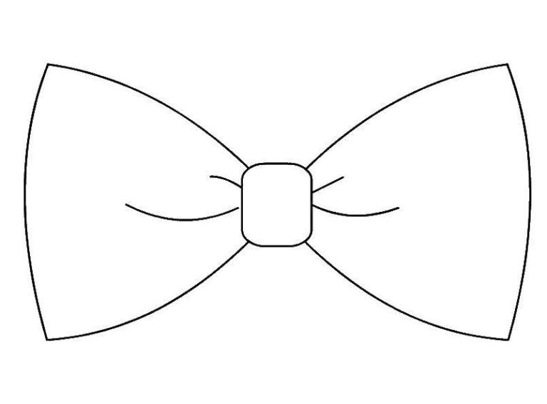 Dibujos de lazos de regalo para colorear bow tie baby shower bow tie template tie template