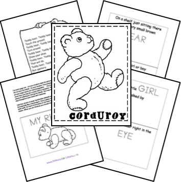 Corduroy lapbook