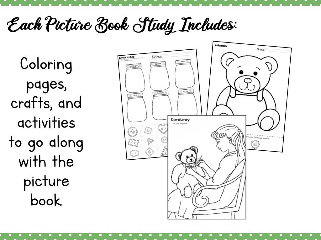 Corduroy picture book study panion download now