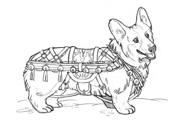 Christmas corgi by nhaar on deviantart corgi christmas corgi art corgi