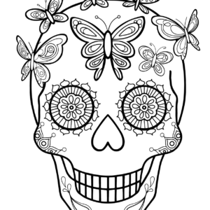 Day of the dead coloring pages printable for free download