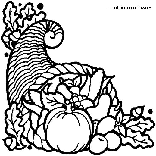 Thanksgiving coloring pages to print thanksgiving fruit basket coloring page