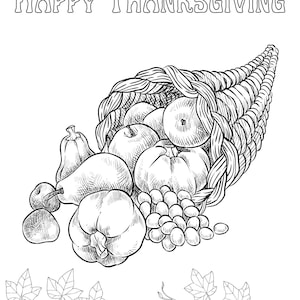 Cornucopia coloring
