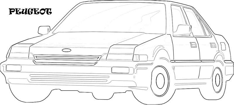 Exotic cars printable coloring page for kids