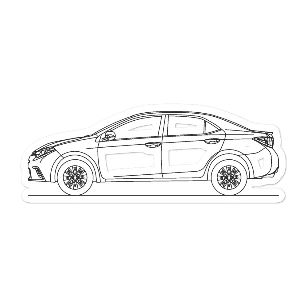 Toyota corolla e sticker â artlines design