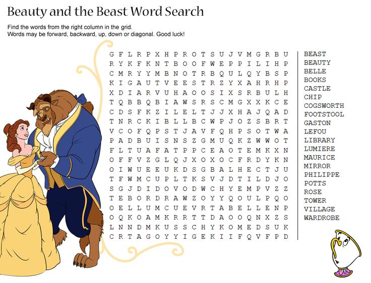 Disney word search