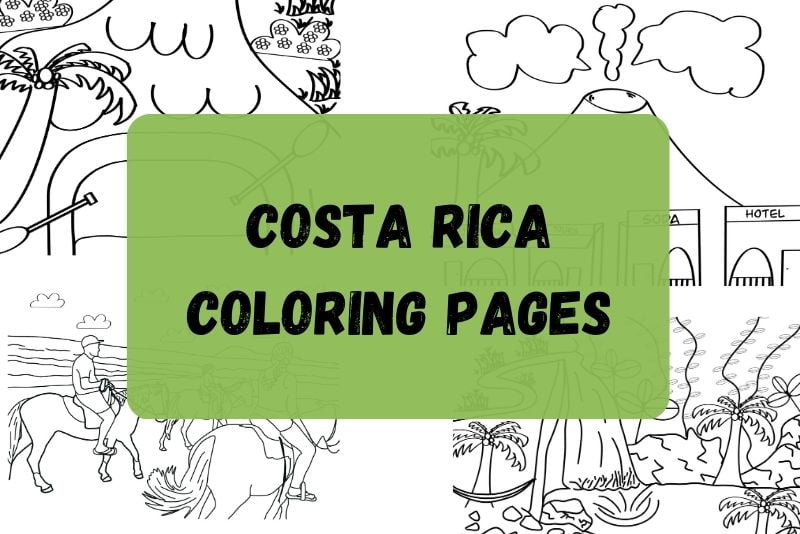 Fun and unique costa rica coloring pages