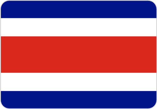 Costa rica national flag icon png and svg vector free download