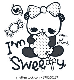 Hakuun coloring page outline cute cartoon panda liittyvã vektorikuva rojaltivapaa