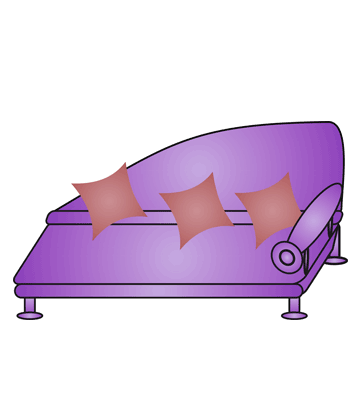 Couch coloring pages for kids to color and print