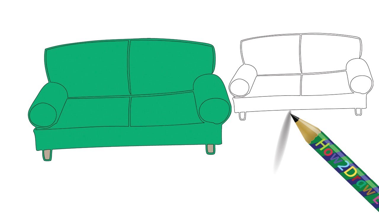 How to draw a sofa