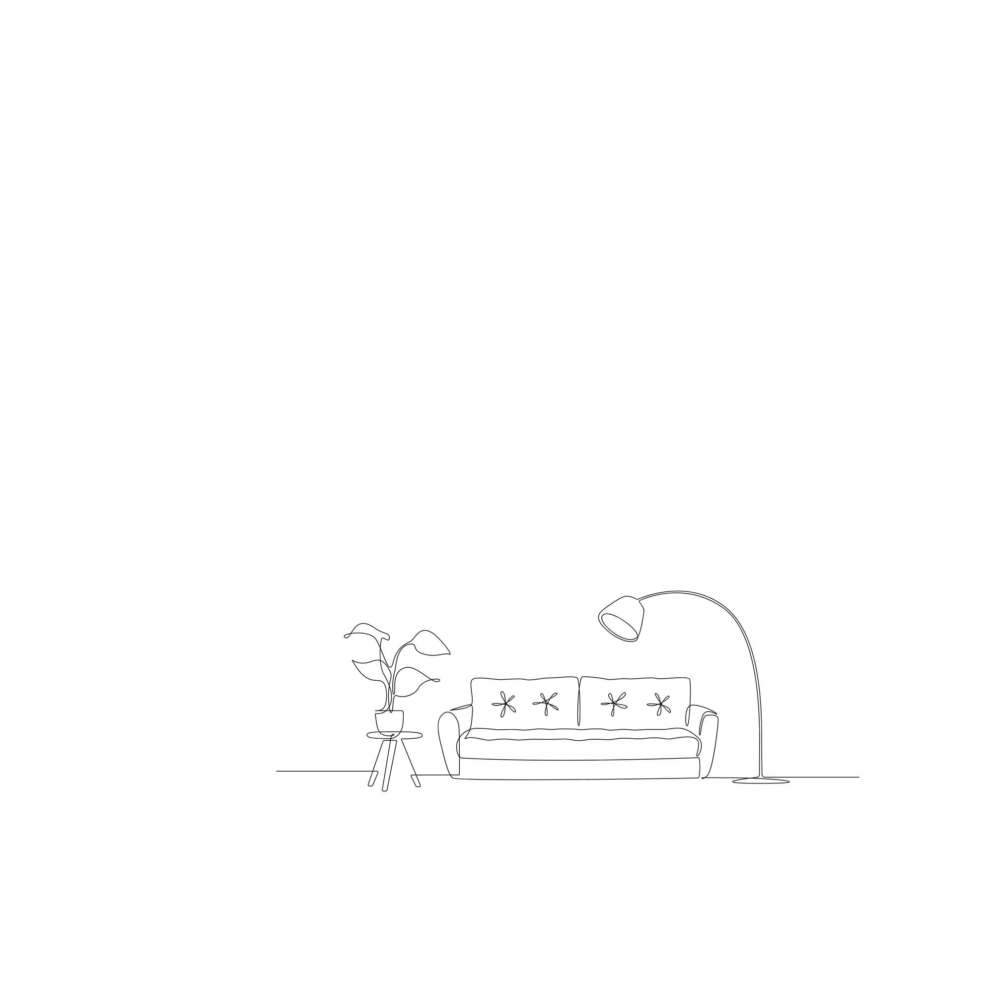 Premium vector hand drawn chair furniture kawaii coloring page illustration