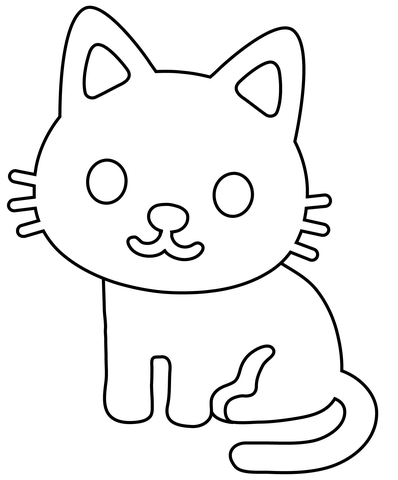 Cat emoji coloring page free printable coloring pages