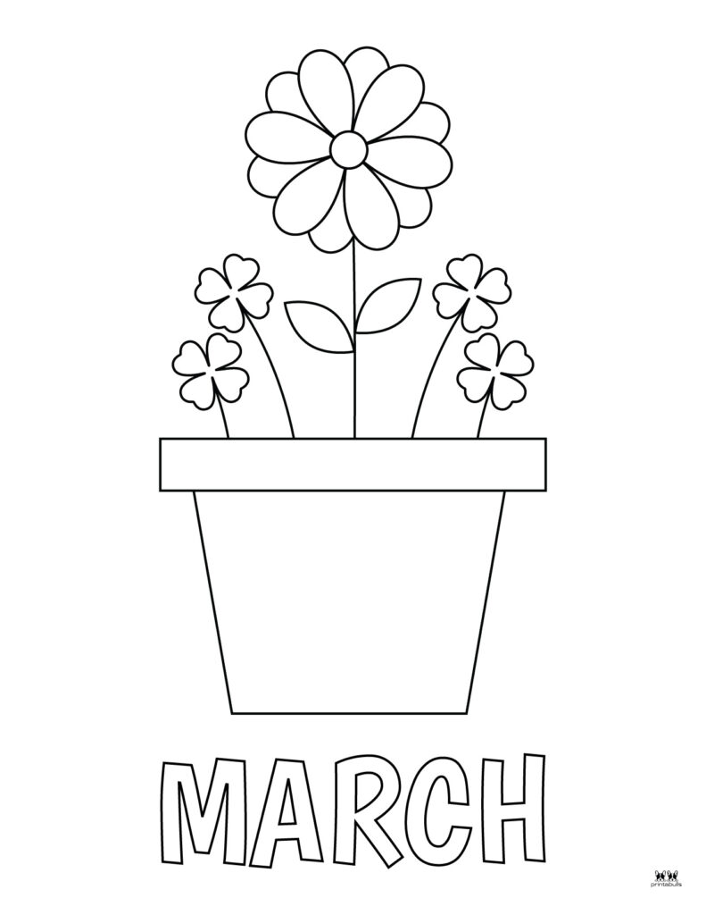 March coloring pages