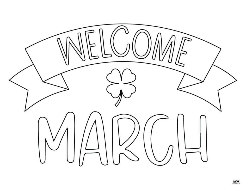March coloring pages
