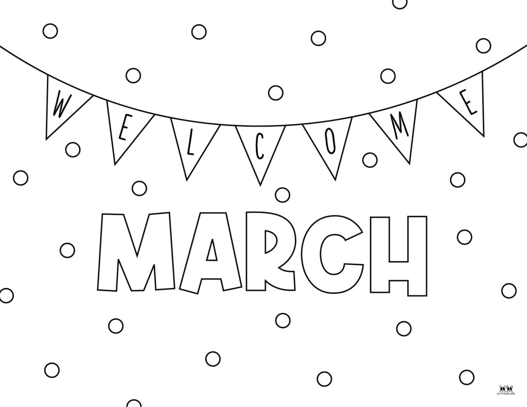 March coloring pages