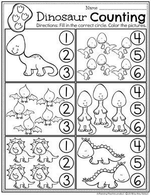 Fun and educational dinosaur worksheets for preschoolers