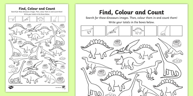 Ð dinosaur find lour and unt teacher made