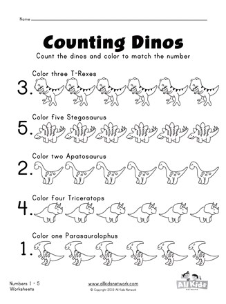 Count the dinosaurs