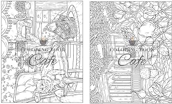Country life a coloring book for by cafe coloring book