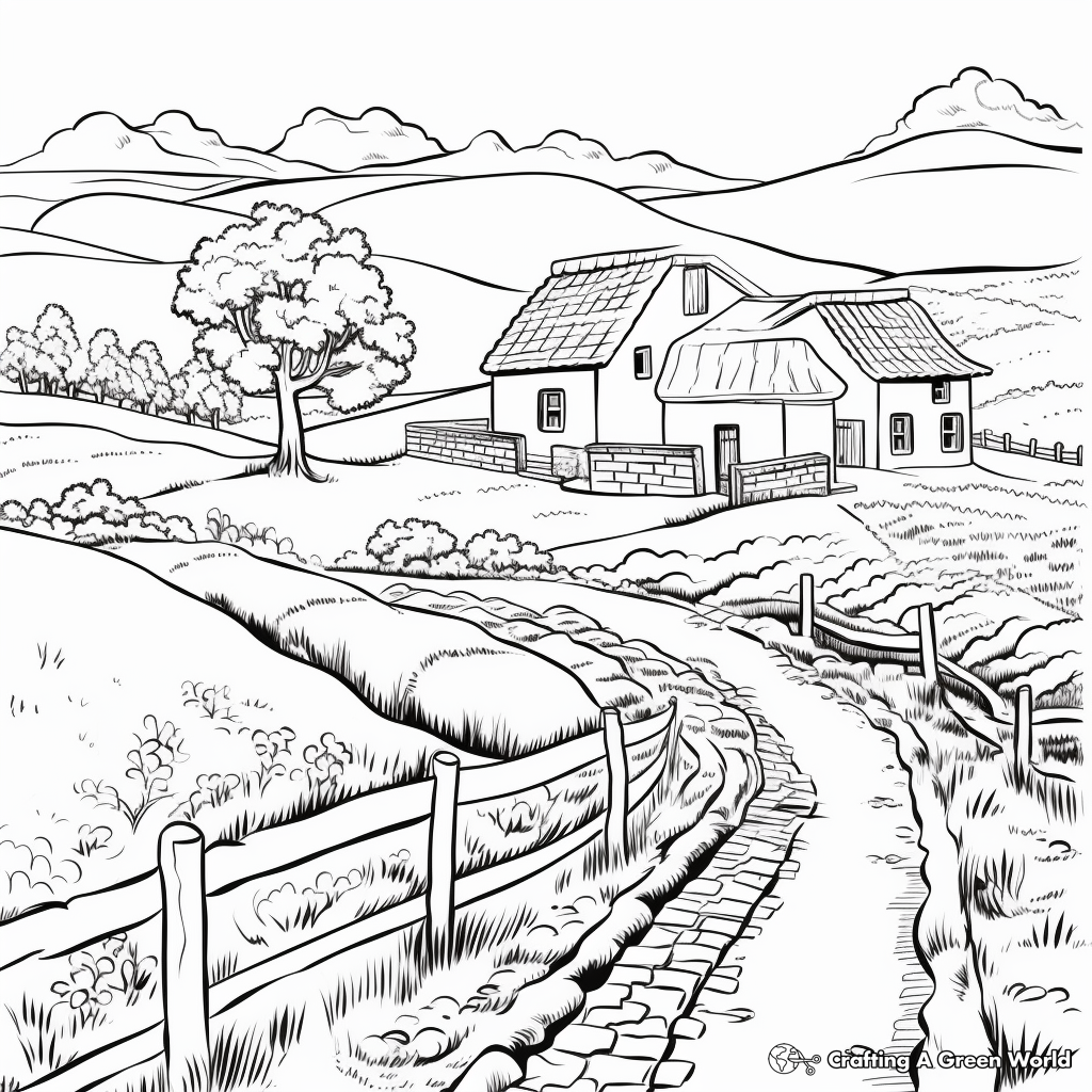 Nature coloring pages for adults