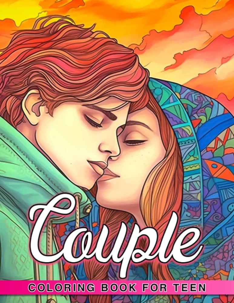 Couple coloring book for teen illustrated pages for birthday and holiday gifts in an activity book for couples that includes drawing prompts perfect for gifting whitney ilyas books