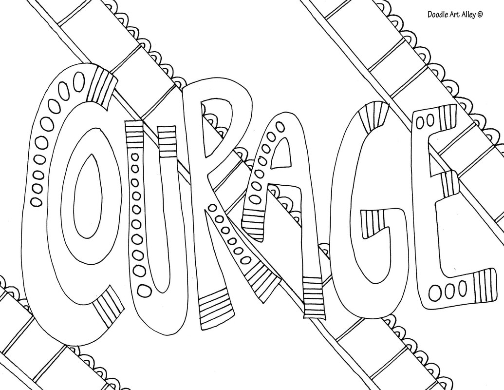 Word coloring pages