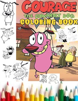 Courage the cowardly dog coloring bookfunny ical coloring pages