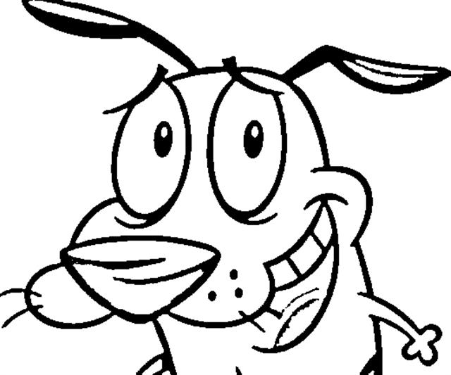 Courage the cowardly dog coloring pages
