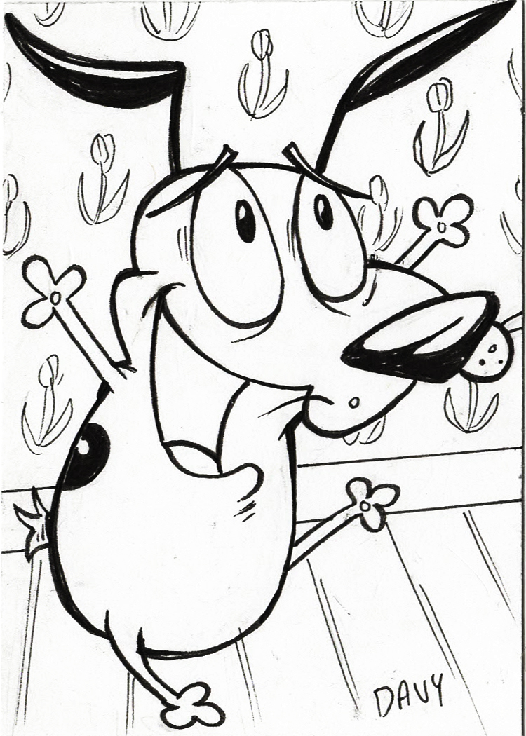 Inktober day â courage the cowardly dog â charmys army â the ic strip