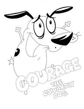 Courage the cowardly dog coloringprintable coloring pages cartoon network