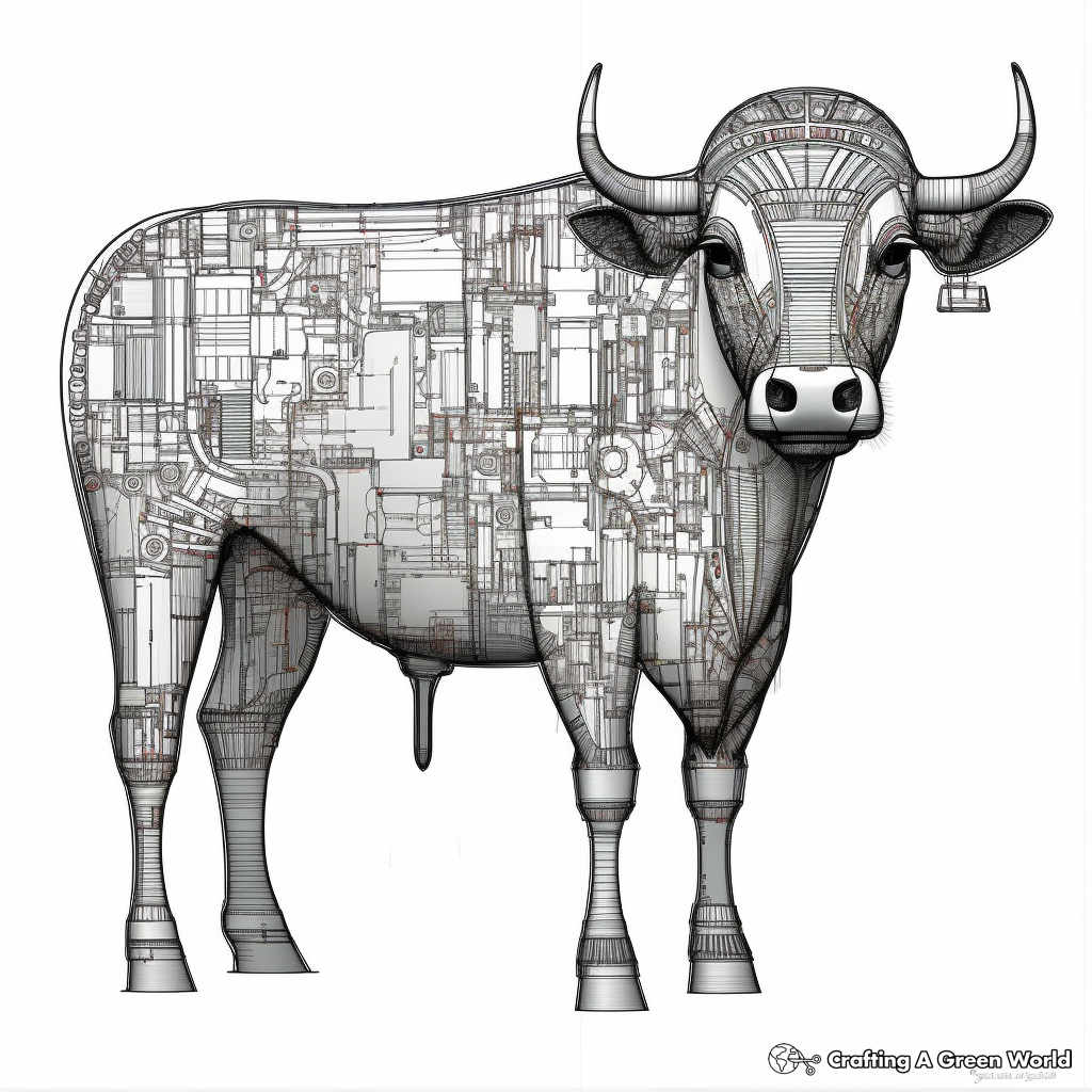 Cow coloring pages