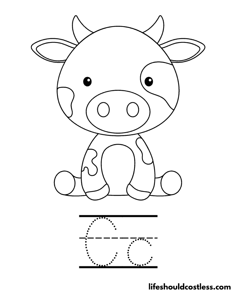 Cow coloring pages free printable pdf templates
