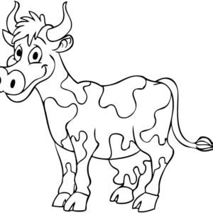 Cow coloring pages printable for free download