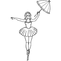 Tight rope walker coloring pages