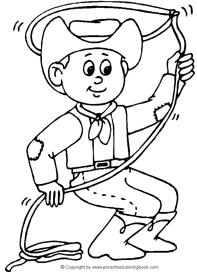 Www western coloring page
