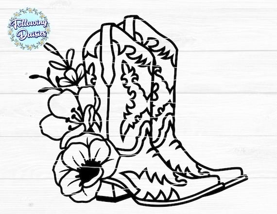 Cowboy boots svg cowgirl boots svg file western svg rodeo svg ranch svg cowgirl svg svg files for cricut and silhouette