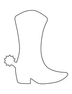 Printable cowboy boot template cowboy christmas christmas stocking pattern free cowboy boot crafts
