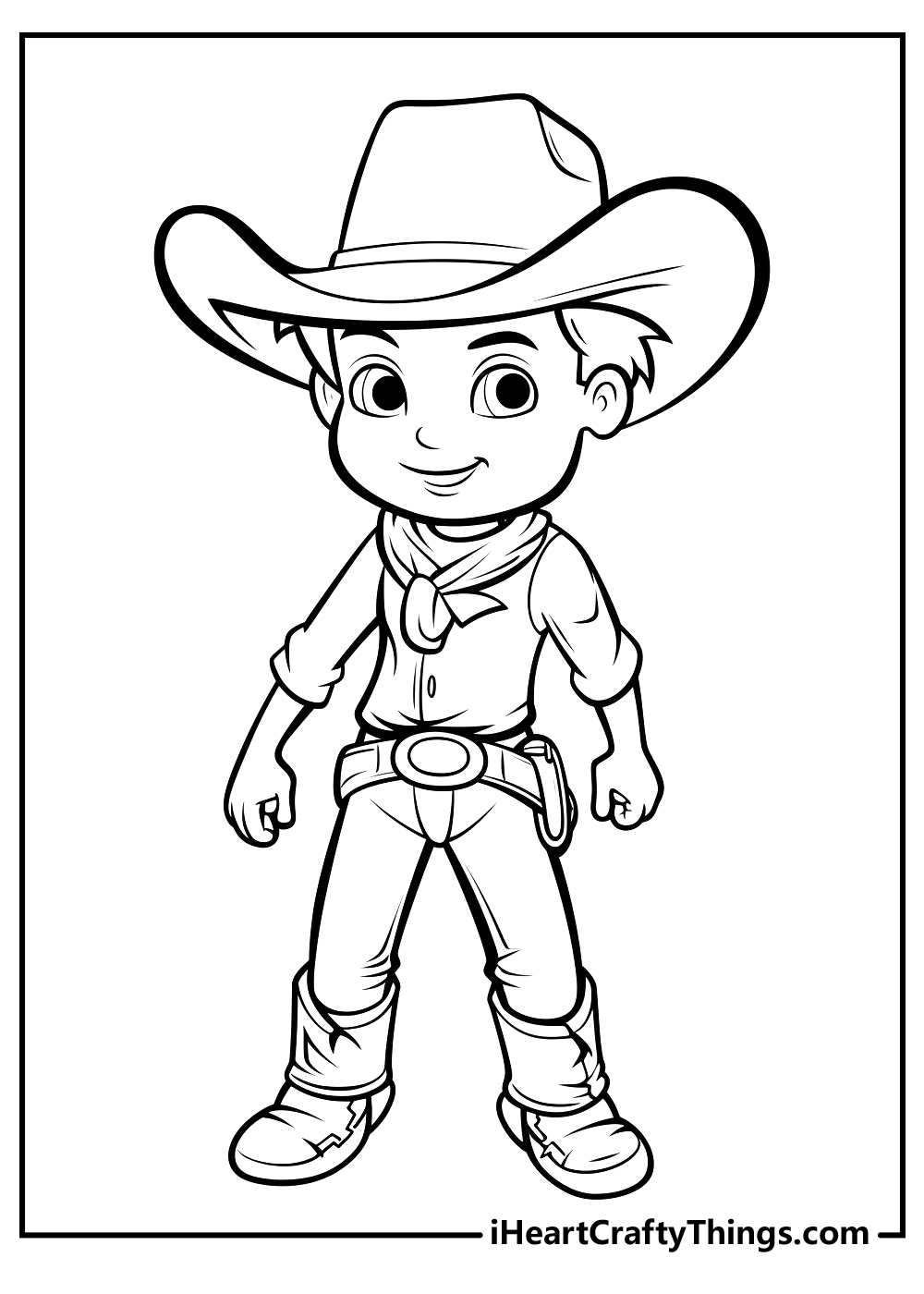 Cowboy coloring pages free printables