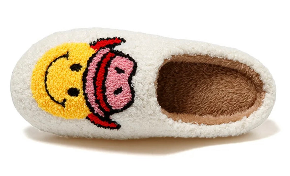 Cowboy smiley face slippers â juniper