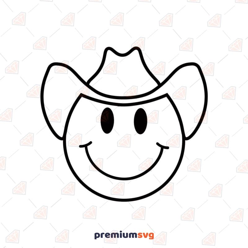 Cowboy smiley face svg cowboy emoji svg and png files emoji coloring pages emoji svg emoji tattoo
