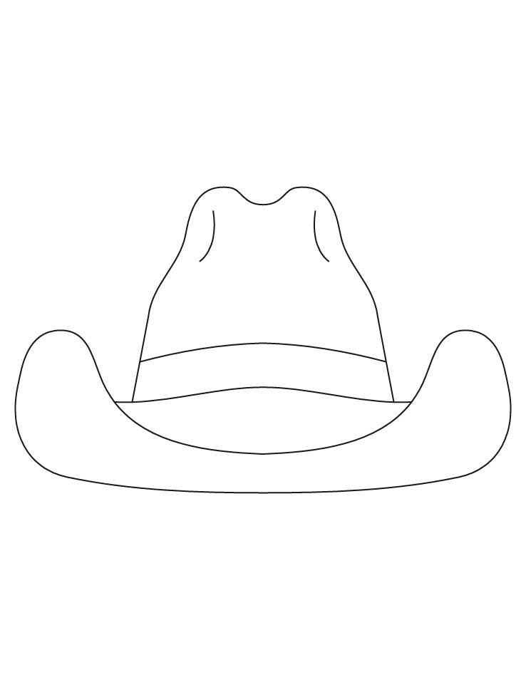 Cow boy hat coloring pages download free cow boy hat coloring pages for kids best coloring pages