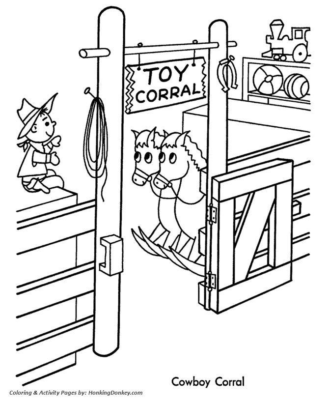 Christmas shopping coloring pages